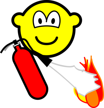Fire extinguising buddy icon
